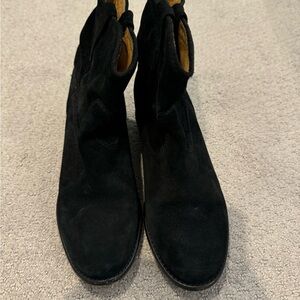Isabel Marant black suede boots 37